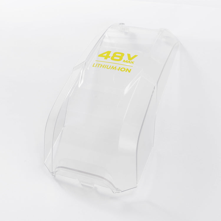 Replacement Battery Cover for Sun Joe 17-inch Cordless Lawn Mower.