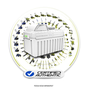 Certified authentic badge for 24VBAT-XR12 showing 24V iON+ system tools
