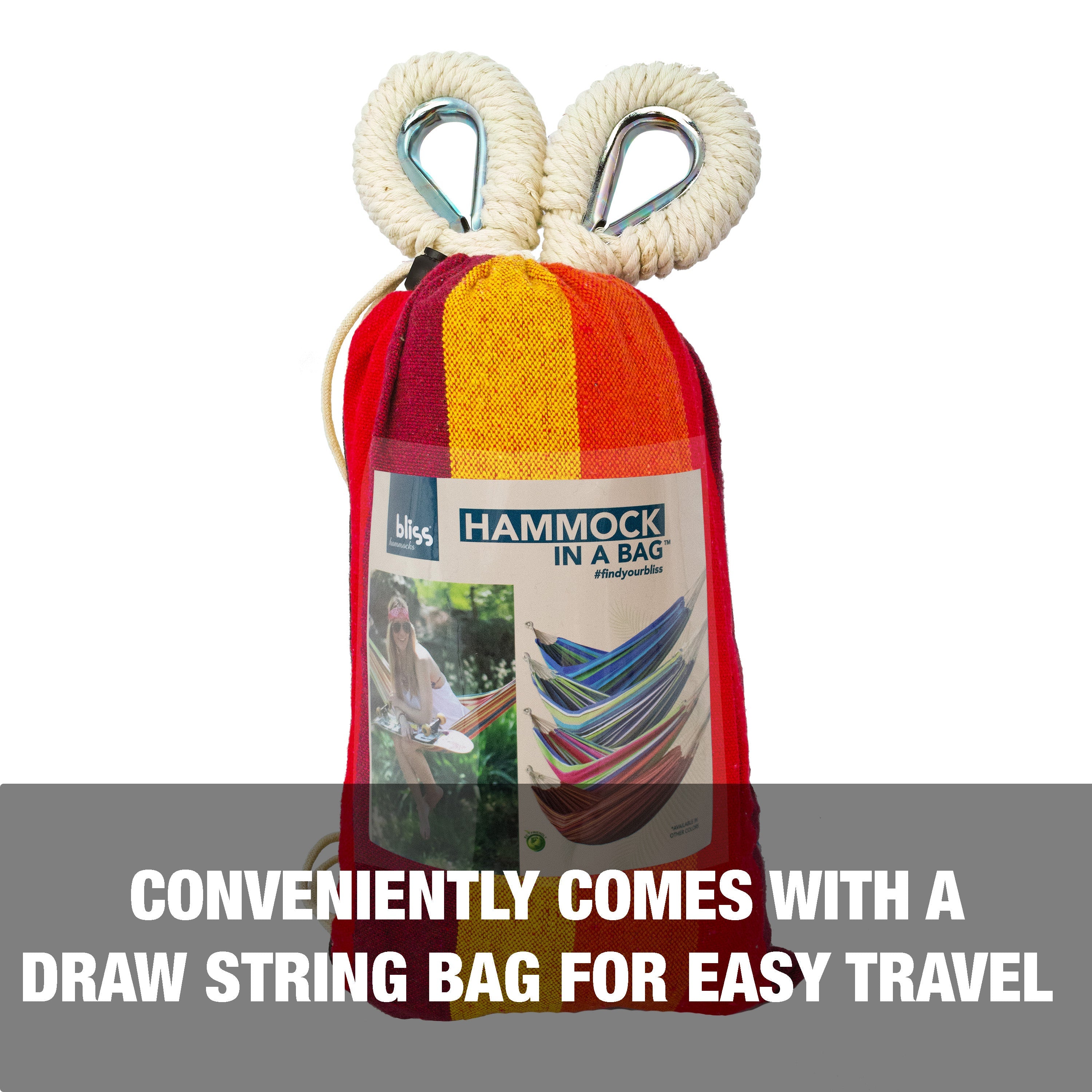 Conveniently comes with a draw string bag for easy travel.