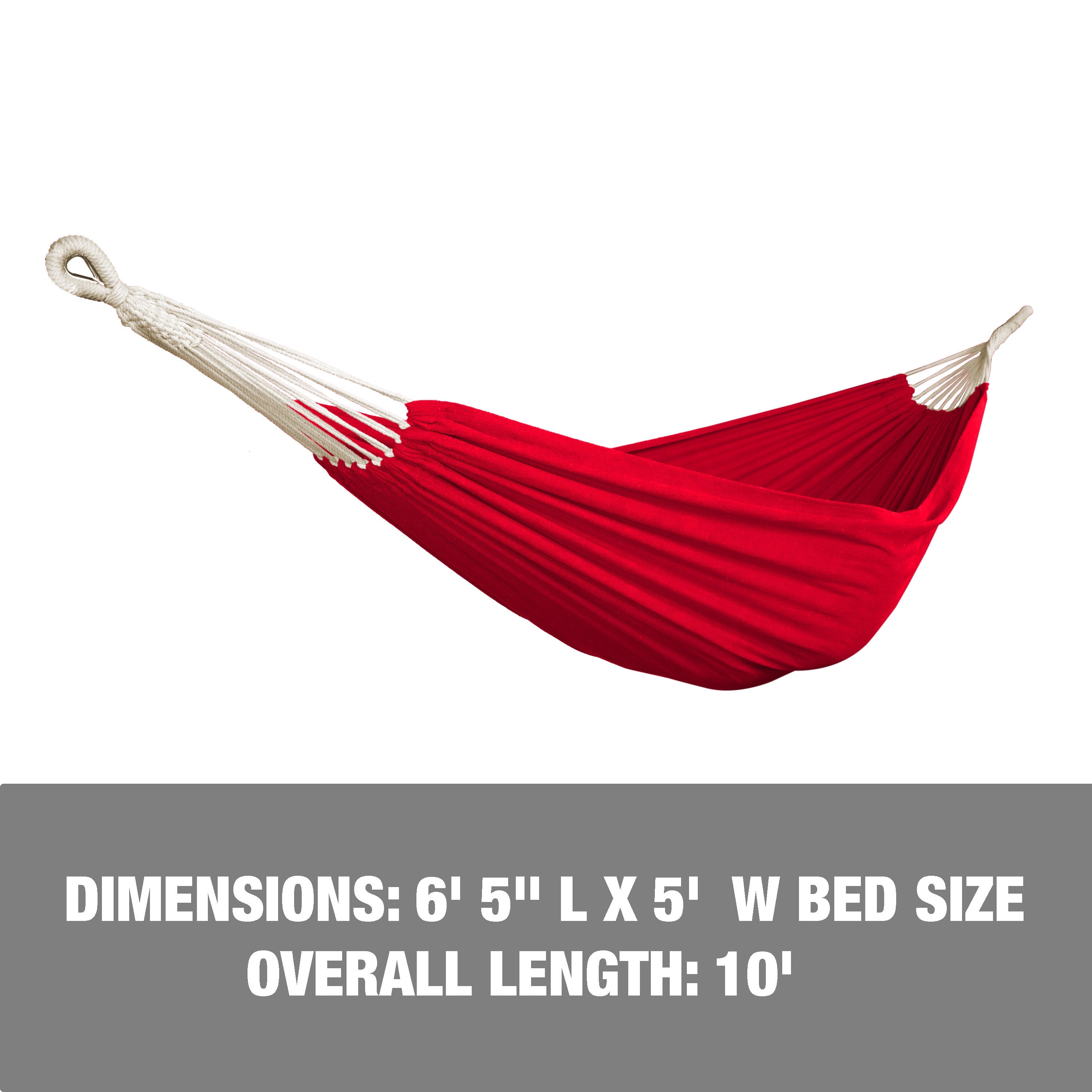 Dimensions: 6 foot and 5 inch length, 5 foot width, and 10 foot overall length.
