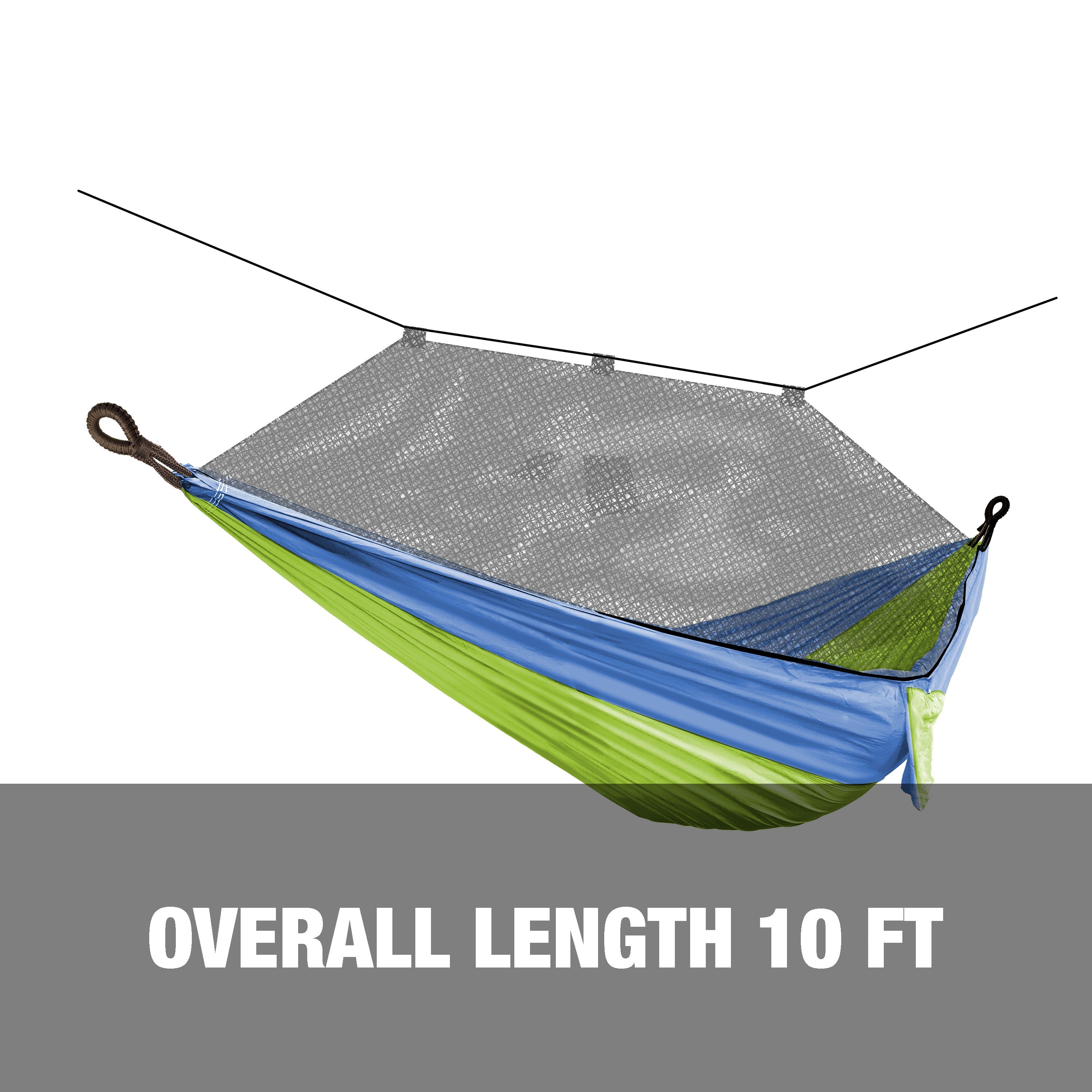 Overall length of 10 feet.