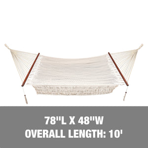 78 inches long and 48 inches wide with an overall length of 10 feet.