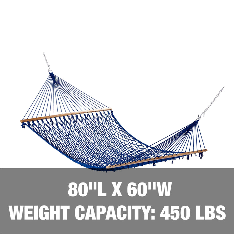 80-inch length, 60-inch width, and a weight capacity of 450 pounds.