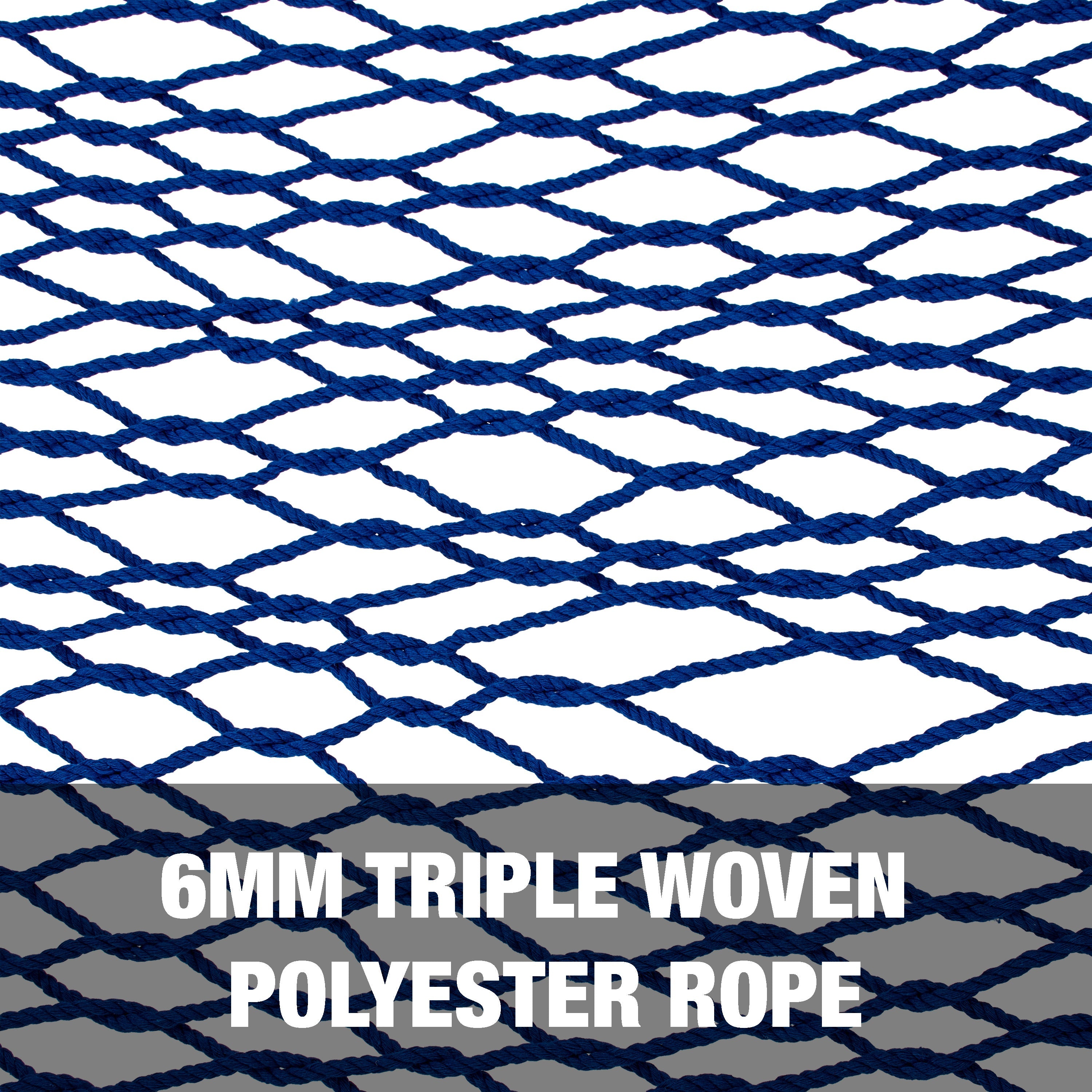 6mm triple woven polyester rope.