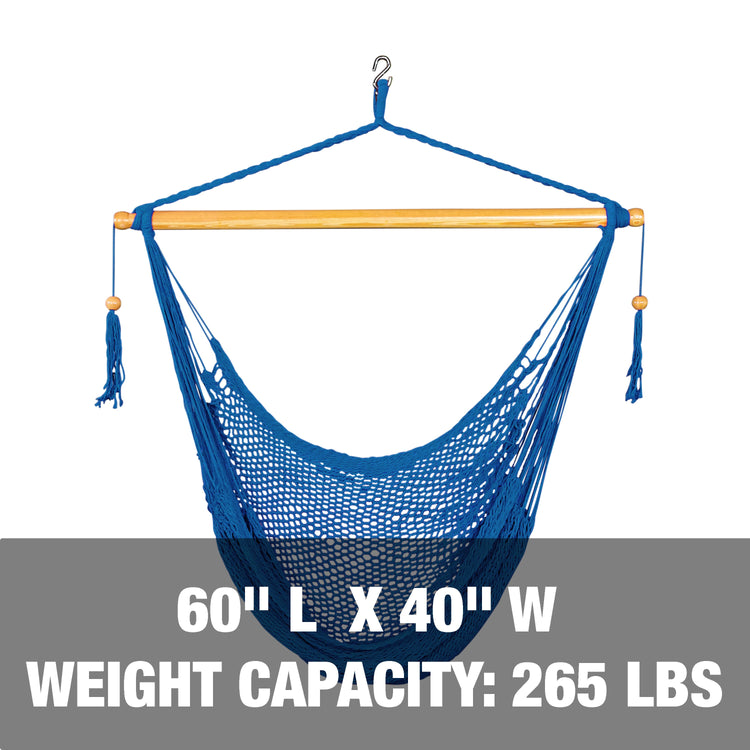 60 inch length and 40 inch width, with a weight capacity of 265 pounds.