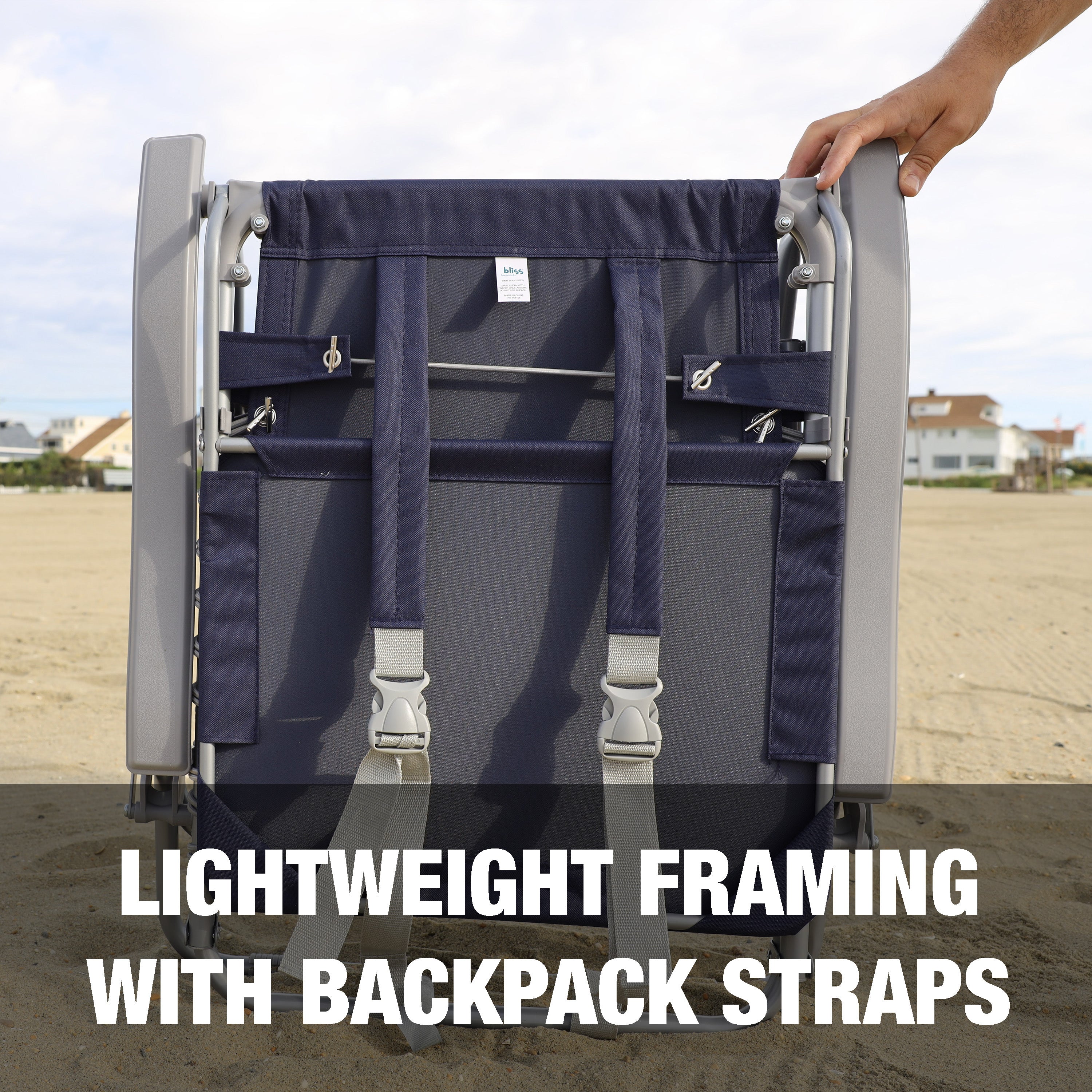 Lightweight framing with backpack straps.