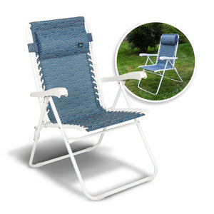 Bliss Hammocks Reclining Sling Chair with inset image of product in use