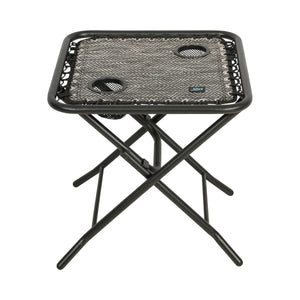 Bliss Hammocks 20-inch Diamond Jacquard Folding Side Table.