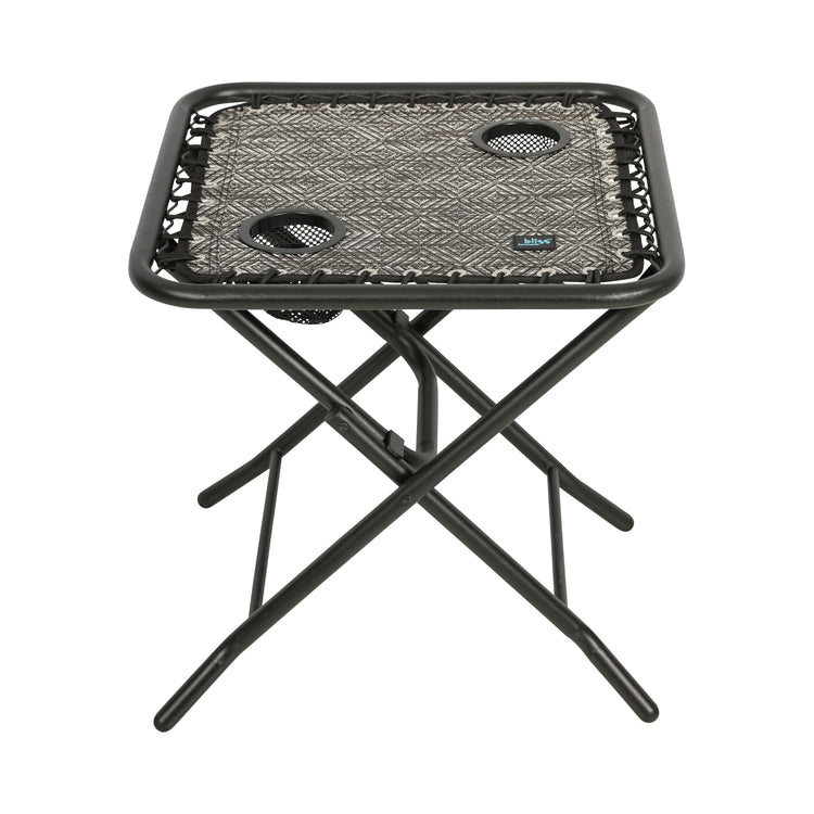 Bliss Hammocks 20-inch Diamond Jacquard Folding Side Table.