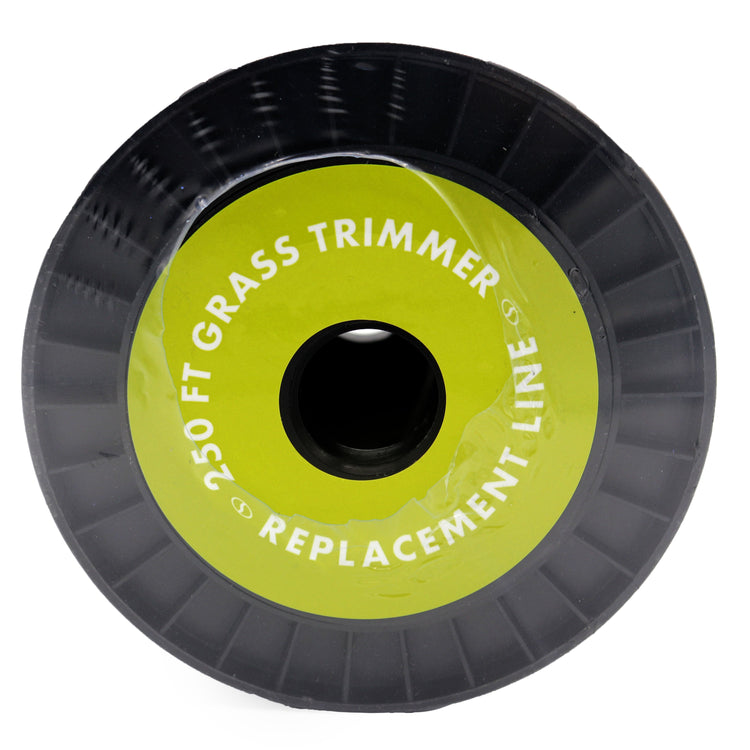 Top view of the trimmer string package.