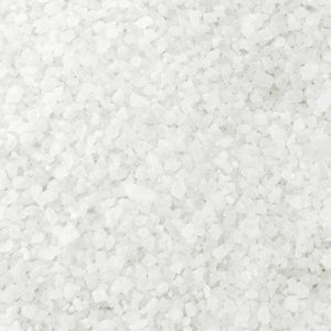 Close-up of the ice melt crystals.