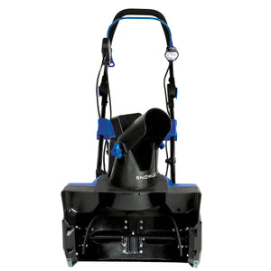 Front view of the Snow Joe 14.5-amp 18-inch electric single-stage snow blower.