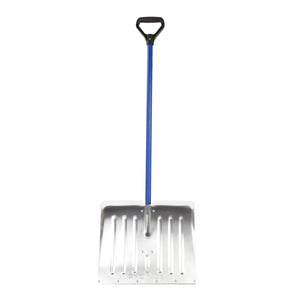 Front view of the Snow Joe 18-inch Heavy Duty Aluminum Snow Shovel.