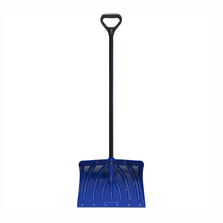 Front view of the 18-inch 2-in-1 shovel and pusher.