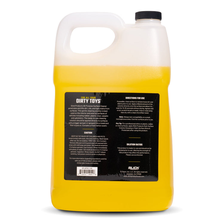 rear view of slick all purpose surface cleaner