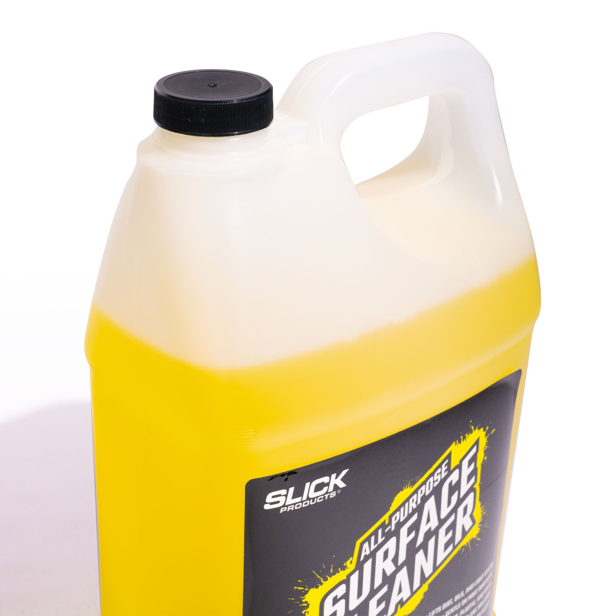 Pouring spout and cap of slick all purpose surface cleaner