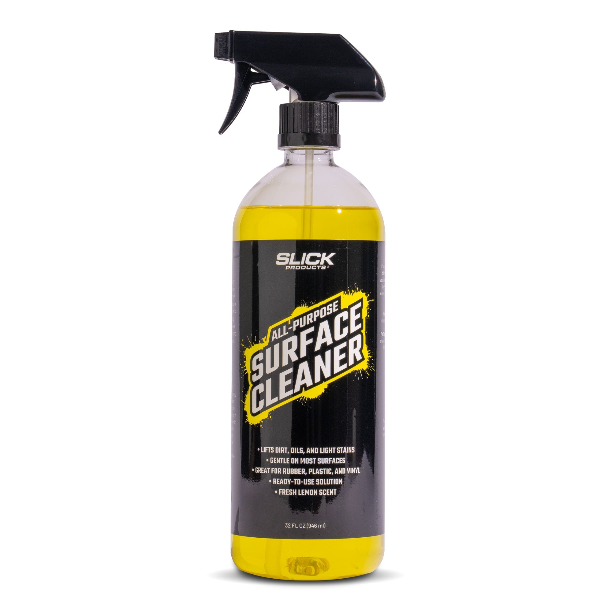 Front packaging of Slick products surface cleaner