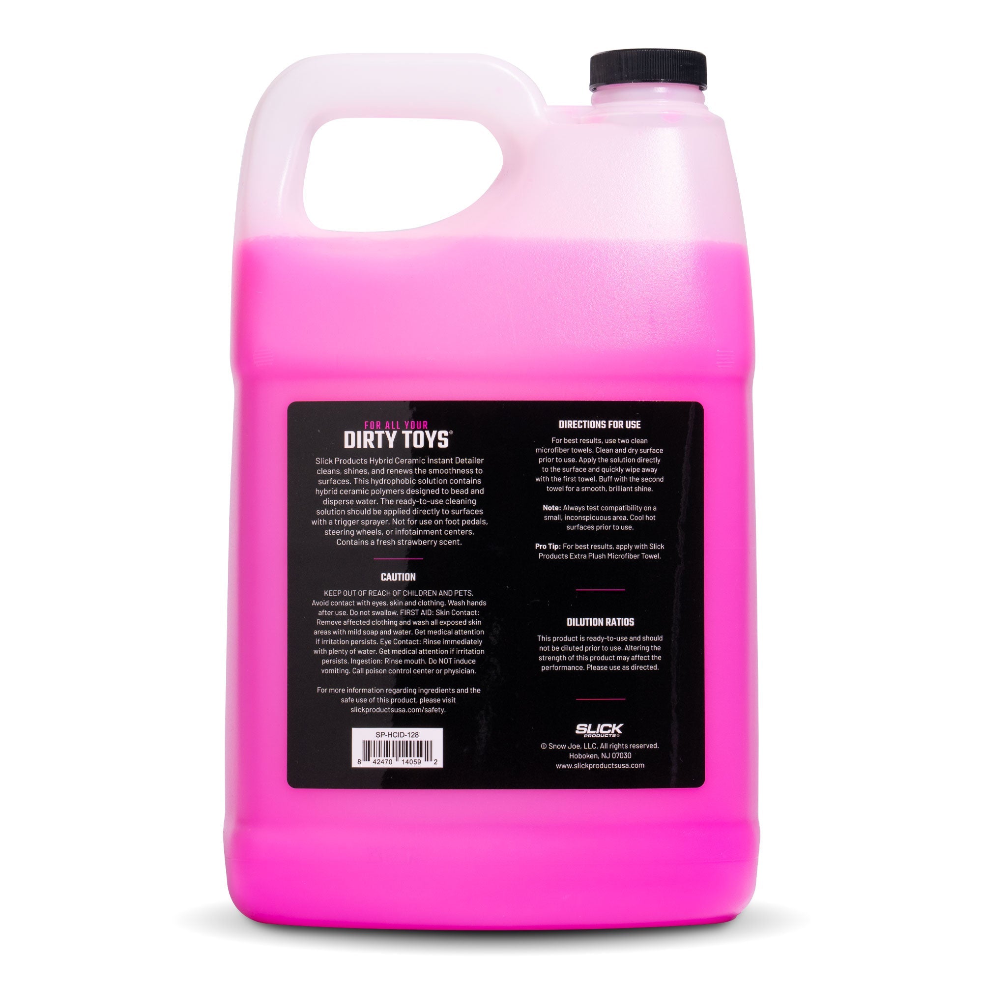 slick products instant detailer rear label view