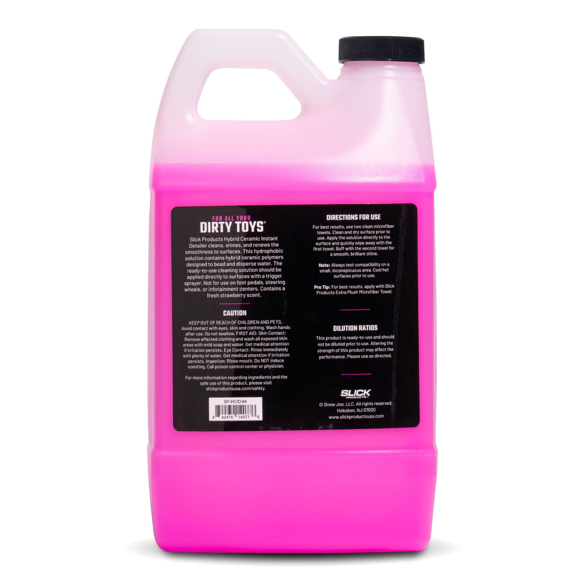 slick products instant detailer rear label view