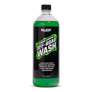 slick product off road wash front label view