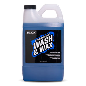 Slick Products half gallon wash and wax front label