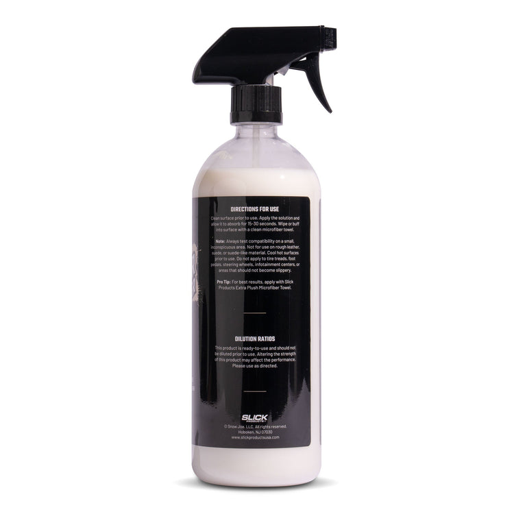 slick products interior conditioner side label view