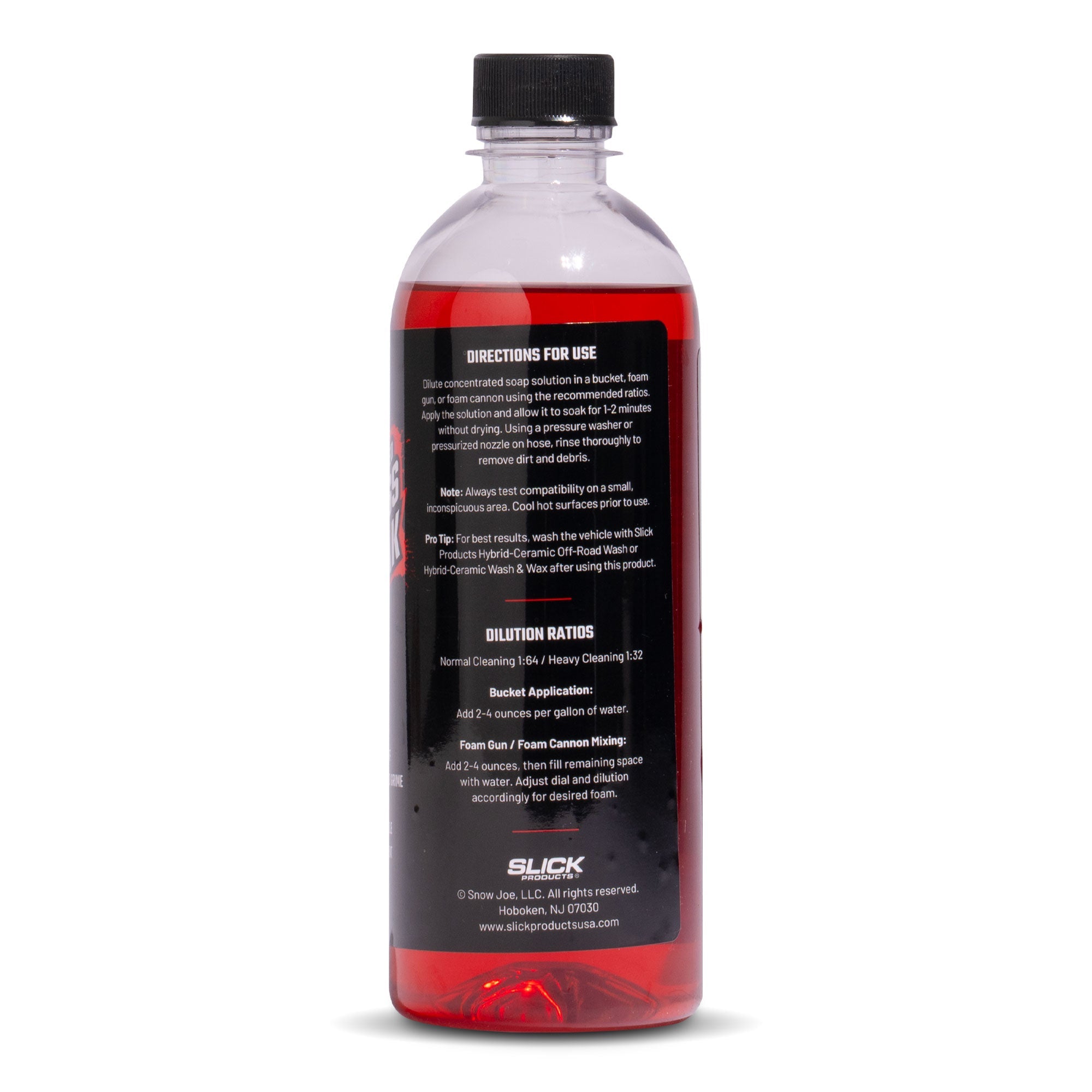 slick products pre soak side label