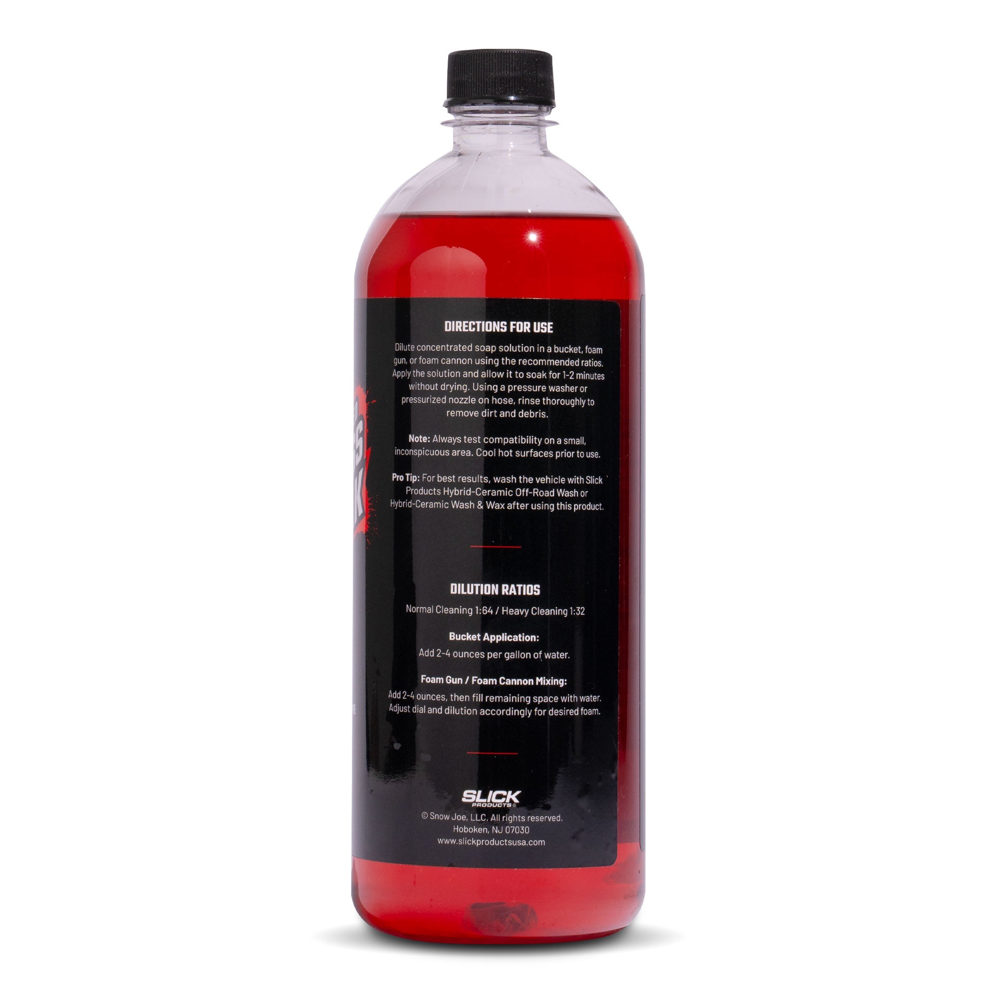 slick products touchless pre soak side label view