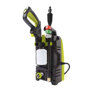 Rear-angled view of the Sun Joe 10.5-amp 1500 PSI Electric Pressure Washer.