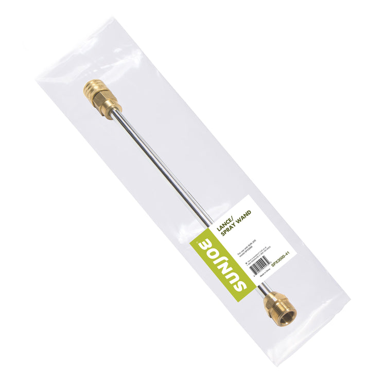 Packaging for the pressure washer lance/spray wand.