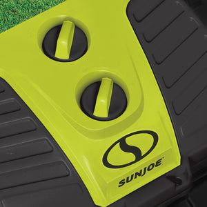 Close-up of the adjustment dials on the Sun Joe 14.5-amp 2200 PSI Electric Pressure Washer.