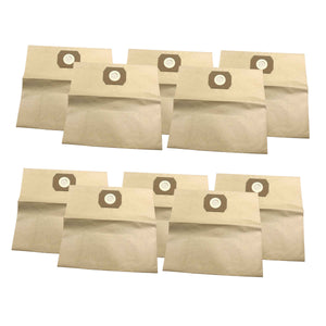 10-pack of Sun Joe Universal Paper Filter Bags for 8-gallon Wet/Dry Vacuums.