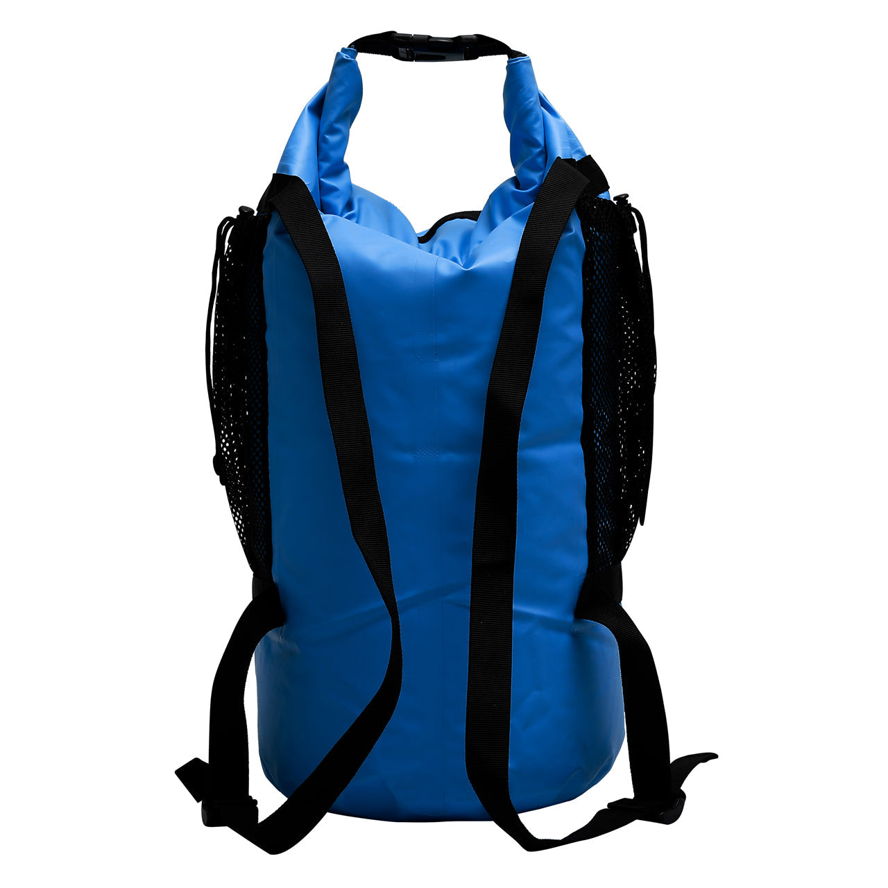 Trail Gear TG-806-BL Dry Bag Back Pack /w Netted Pockets | Outdoor, Travel, Camping, Hiking | Waterproof, Durable | 20 L (Blue)