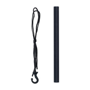Hanging rope and support bar for the TrailGear 20-liter solar shower bag.