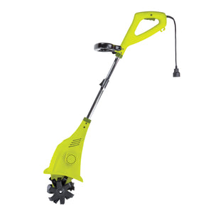 Left-side view of the Sun Joe 2.5-amp 6.3-inch Electric Tiller and Cultivator.