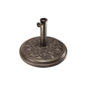 Bliss Outdoors 18-inch Patio Décor Umbrella Base with Rose Design.