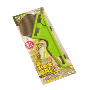 Packaging for the Nisaku Zassou Burush 3-inch Stainless Steel Rounded Weeder.